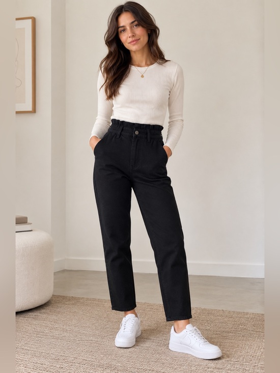 Harlow Pants - New Without Tags: Women’s Harlow Black Paperbag Pants ~ size 28